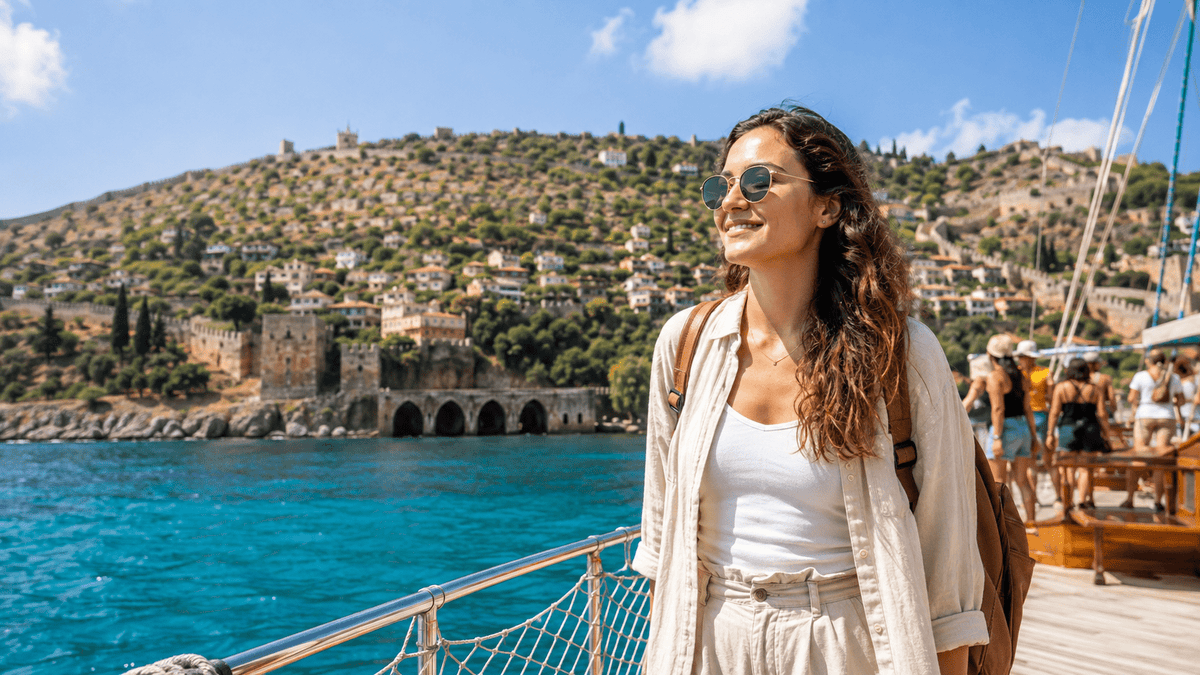 Alanya turuna tek başına katılan bir gezgin