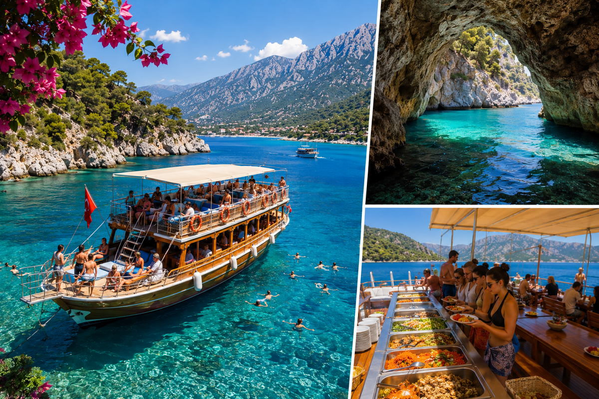 Alanya turlarının otelden alınış saatlerini gösteren program