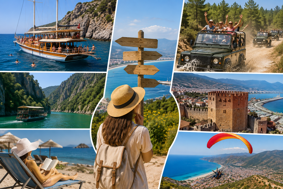 Tatil tarzına göre Alanya'da tur seçimi rehberi görseli