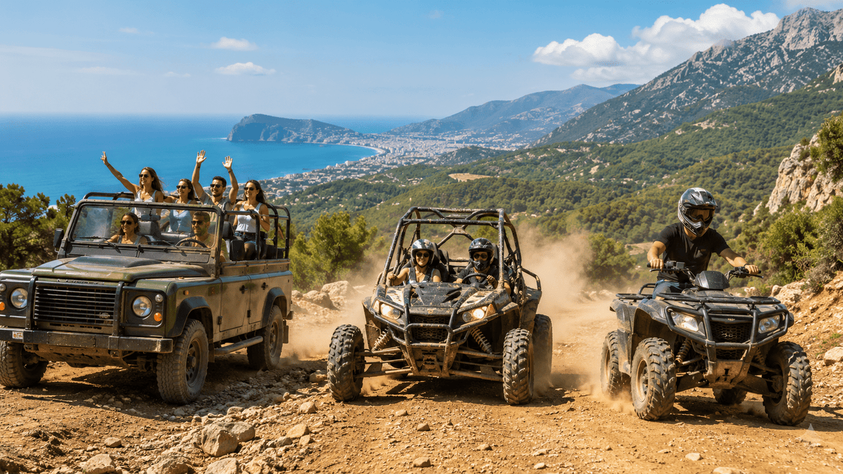 Alanya'da jeep safari, buggy safari ve ATV safari arasında karar rehberi görseli