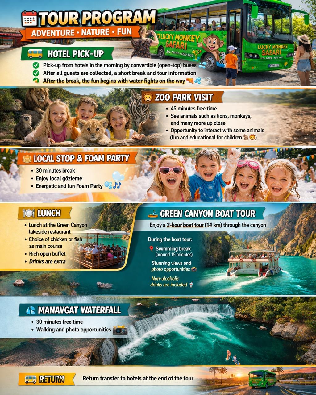 Lucky Monkey Safari ve Green Kanyon Turu