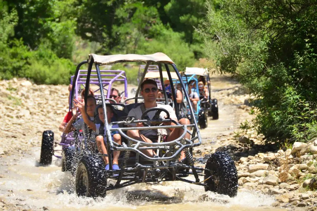 Alanya 5 in 1 Combo Safari Tour with rafting, buggy safari, zipline and canyon views