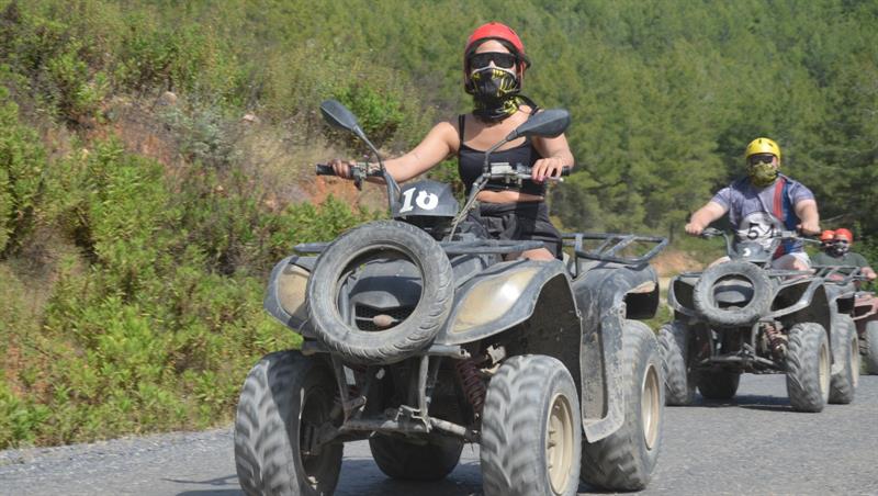 Alanya ATV Safari Tour with off-road adventure, dusty trails and scenic nature views