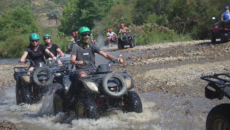 Alanya ATV Safari Tour with off-road adventure, dusty trails and scenic nature views
