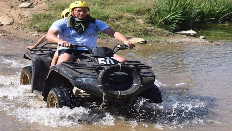 Alanya ATV Safari Tour with off-road adventure, dusty trails and scenic nature views