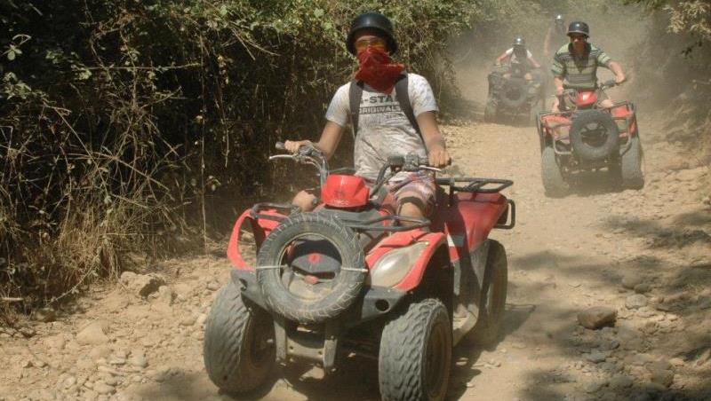 Alanya ATV Safari Tour with off-road adventure, dusty trails and scenic nature views
