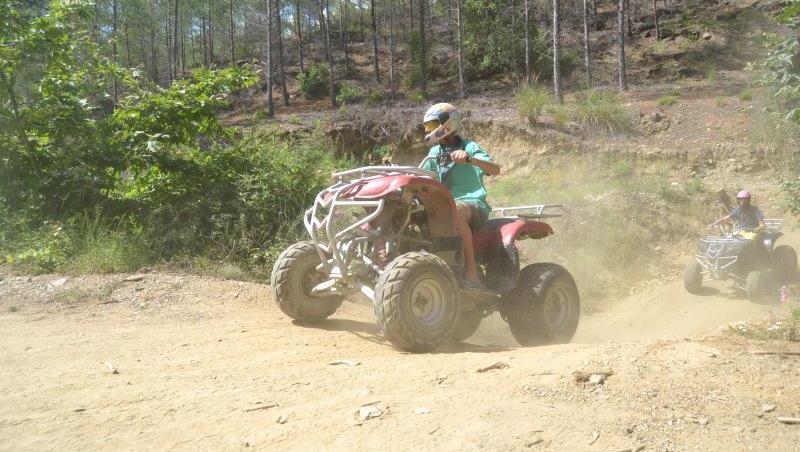 Alanya ATV Safari Tour with off-road adventure, dusty trails and scenic nature views