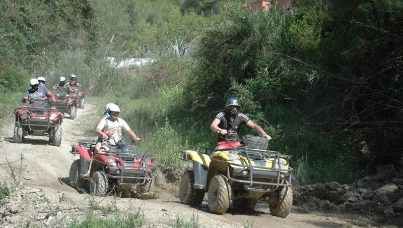 Alanya ATV Safari Tour with off-road adventure, dusty trails and scenic nature views