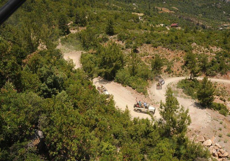 Alanya Jeep Safari Tour with off-road vehicles in the Taurus Mountains