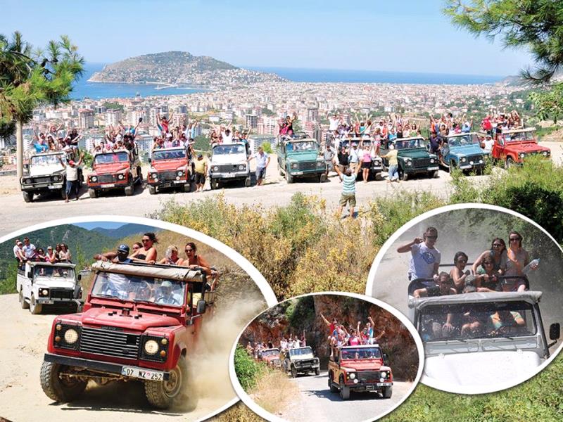 Alanya Jeep Safari Tour with off-road vehicles in the Taurus Mountains
