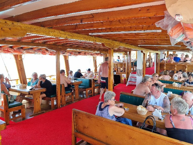 Alanya Relax Boat Tour with swimming breaks, peaceful sea views and a relaxing Mediterranean cruise