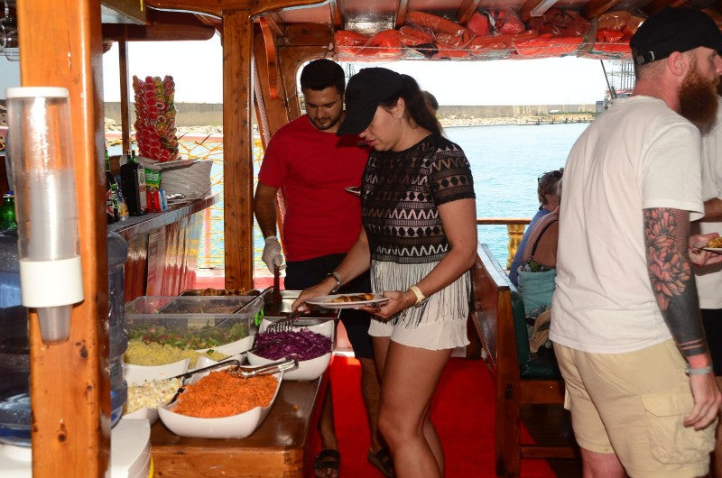 Alanya Relax Boat Tour with swimming breaks, peaceful sea views and a relaxing Mediterranean cruise
